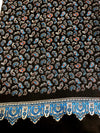 Grey Paisley 100% Silk Scarf 157 x 27 cm - Hommard