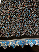 Grey Paisley 100% Silk Scarf 157 x 27 cm - Hommard