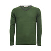 Men´s Cashmere V Neck Sweater with contrast - Hommard