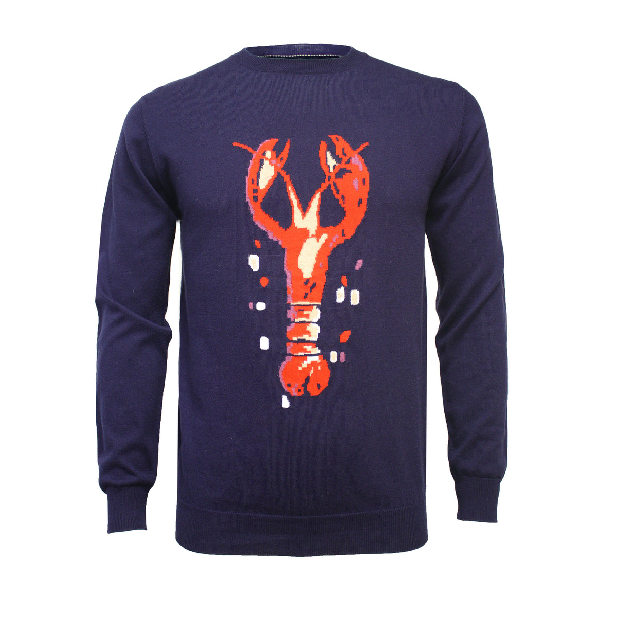 Crew Neck Lobster Intarsia - Hommard