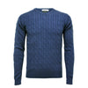 Jeans Men´s Cashmere Crew Neck Cable Sweater - Hommard