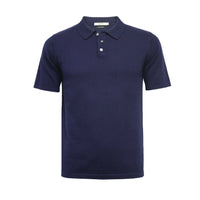 Grey Men´s Cotton Cashmere 3 Button Polo Shirt Oahu - Hommard