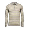 Men´s Striped Long Sleeve Polo Shirt - Hommard