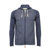 Men´s Cashmere Hooded Zipper Sweater in Diagonal Stitch - Hommard