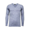 Melange V Neck Sweater Saturn Blue white