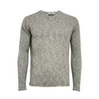 Melange V Neck Sweater Saturn Grey white 
