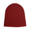 Heavy Seed stitch knitted Cashmere Beanie Soldeu Bordeaux - Hommard