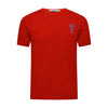 Red T Shirt with Small Blue Lobster on chest