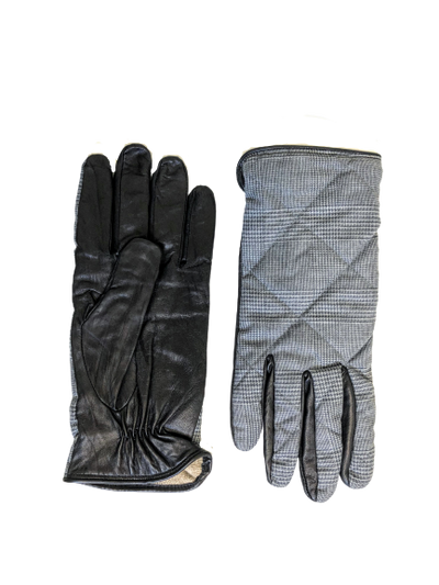Gloves Nappa Leather with Wool Glen Check vertical