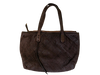 Dark Brown Woven Leather Tote Bag - Hommard