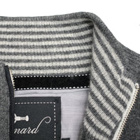 Charcoal Grey Men´s Cashmere Zipper Cardigan Porto - Hommard