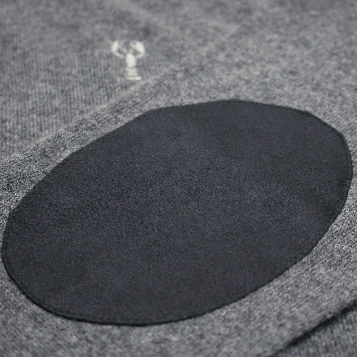 Charcoal Grey Men´s Cashmere Zipper Cardigan Porto - Hommard