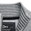 Silver Grey Men´s Cashmere Zipper Cardigan Porto - Hommard