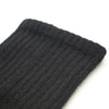Cashmere Ribbed Socks Black rib detail