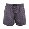 Purple Paisley Men´s Woven Cotton Boxer Shorts - Hommard