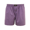 Dark Purple Dot Men´s Woven Cotton Boxer Shorts - Hommard
