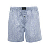 Blue Flower Men´s Woven Cotton Boxer Shorts - Hommard