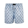 Blue Lobster design Men´s Woven Cotton Boxer Shorts - Hommard