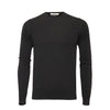 Men´s Cashmere Crew Neck Sweater black - Hommard