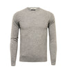 Silver Grey Men´s Cashmere Crew Neck Sweater - Hommard