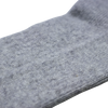 Cashmere Ribbed Socks Silver Grey mid rib detail