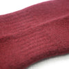 Cashmere Ribbed Socks Bordeaux mid rib detail